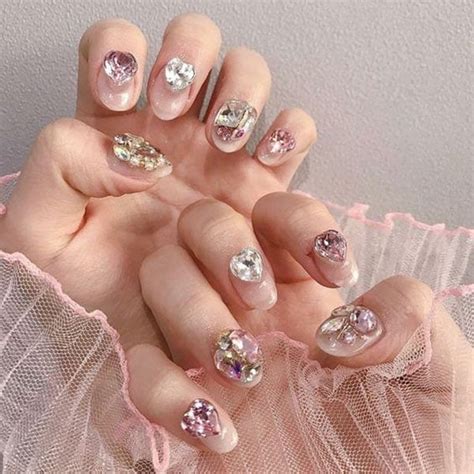 Simple Diamond Nail Art Atelier Yuwa Ciao Jp