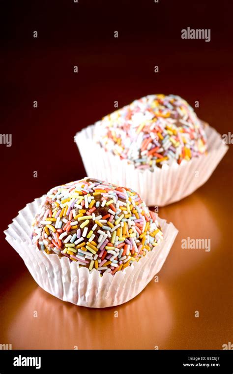 Two Rum Truffle Balls Stock Photo Alamy