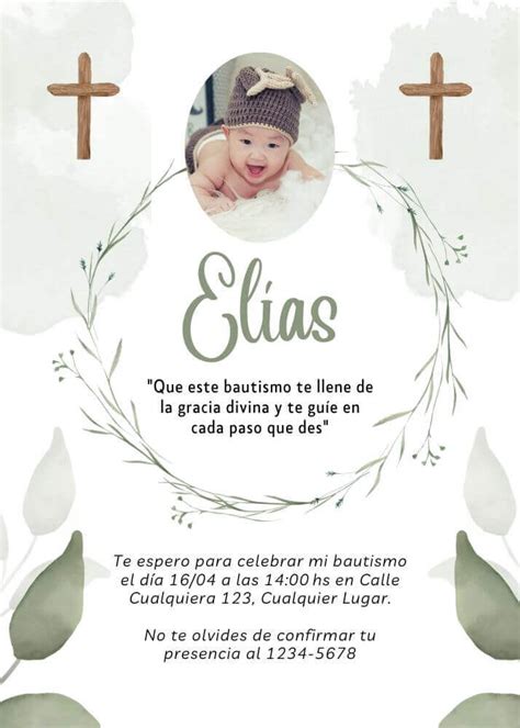 Plantillas Invitaciones Bautizo Gratis Para Editar Trendy Wedding