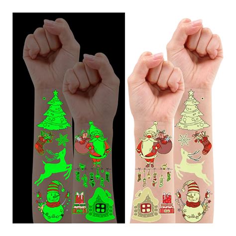 Leesgel Weihnachten Tattoo Kinder Leuchtende Weihnachts Kinder Tattoo