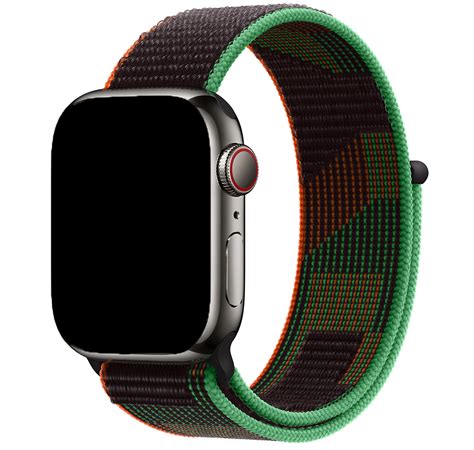 Cinturino Nylon Sport Loop Per Apple Watch Black Unity