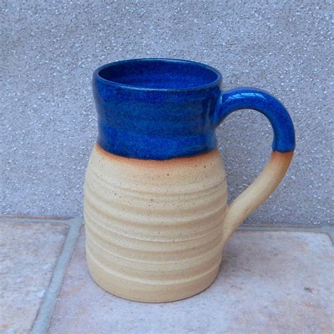 Beer Stein Tankard Pint Large Mug Hand Thrown Stoneware Handmade