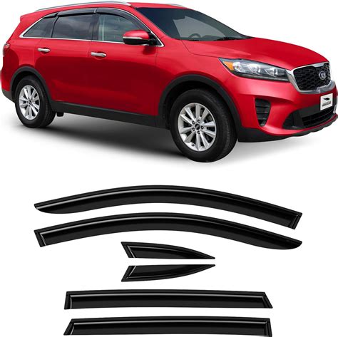 Voron Glass Tape On Extra Durable Rain Guards For Kia Sorento