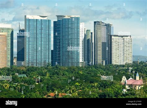 Modern Green Buildings In Bonifacio Global City Manila Philippines