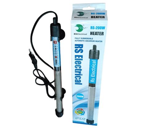 RS ELECTRICAL 200W Submersible Aquarium Immersion Heater Onyx Aqua Farm