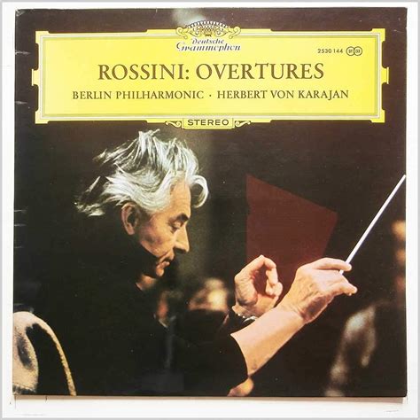 Rossini Ouverturen Overtures Berliner Philharmoniker Herbert Von Karajan