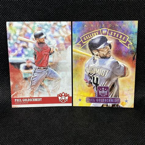 2018 Panini Diamond Kings Gallery Of Stars Paul Goldschmidt Gs7 And Base