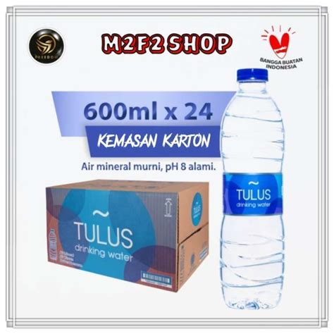 Promo Air Mineral Tulus Ph8 Botol Plastik Pet 600 Ml Kemasan Karton