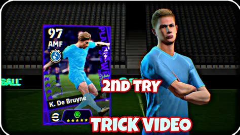 How To Get 101 Rated Potw Card Of De Bruyne ।। Trick Video Efootball Gaming Pes Football 2024