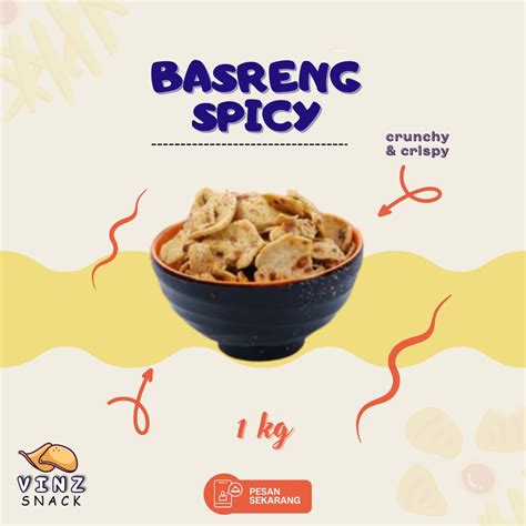 Jual Vinzsnack Basreng Hot Spicy 1kg Shopee Indonesia