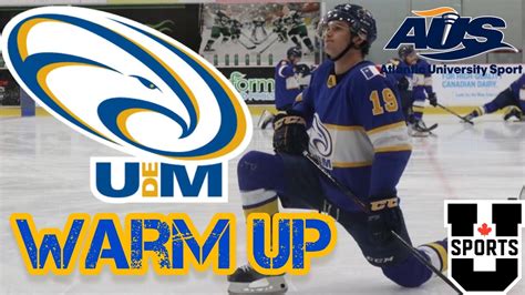 Universite De Moncton Aigles Bleus Warm Up AUS YouTube