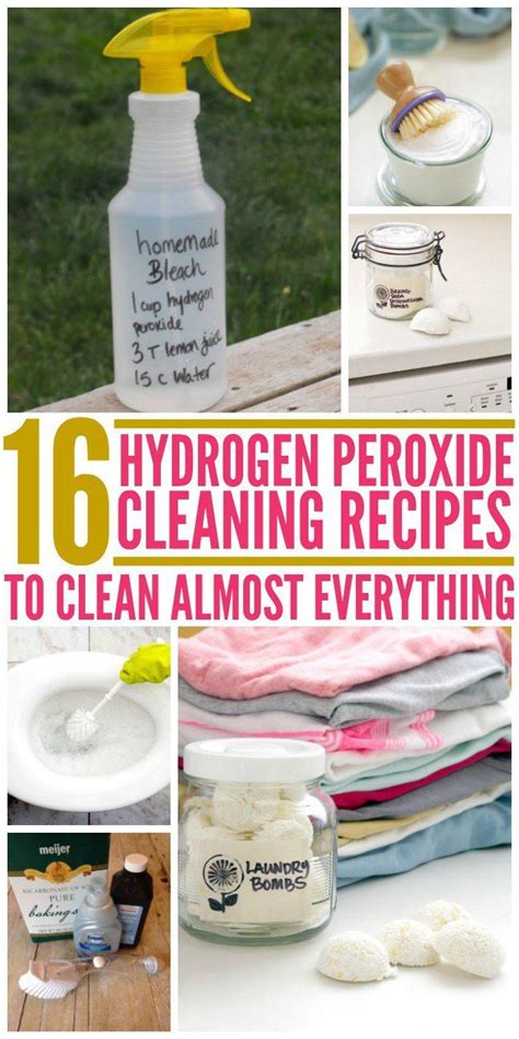 16 Hydrogen Peroxide Cleaner Recipes To Clean Almost Everything