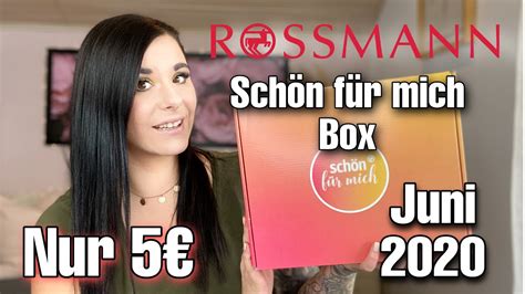 Rossmann schön für mich Box Juni 2020 Unboxing YouTube