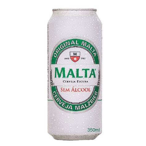 Cerveja sem Álcool Malzbier Malta Lata 350ml Nacional