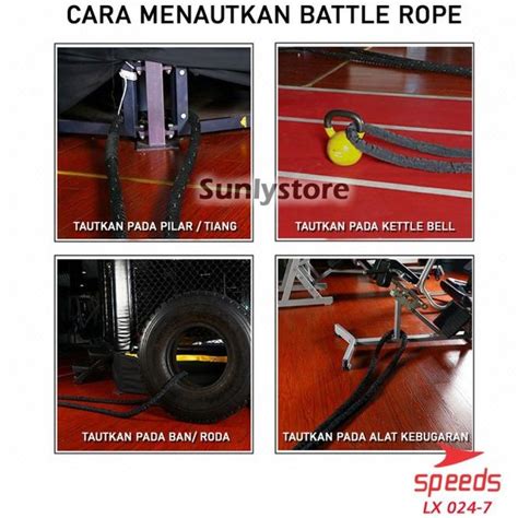 Jual Speeds Battle Rope Tali Fitness Battling Ropes Gym Waves Rope