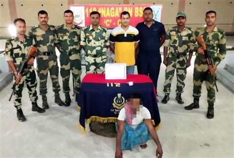 Free Photo Bsf Nabs A Smuggler With 12 Gold Biscuits From Indo