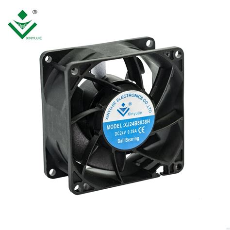 8038 Pwm Brushless Dc Axial Cooling Fan Cabinet Fan Ip67 Ip68 Double Ball Bearing 12v 24v