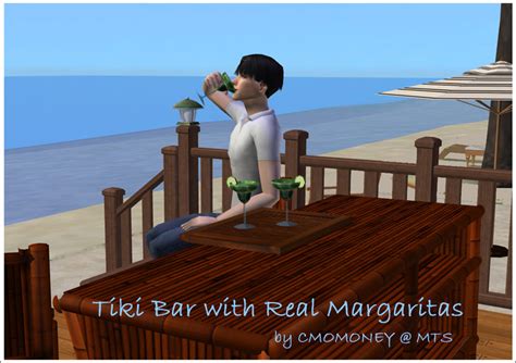 Mod The Sims Updated Bamboo Tiki Bar W Drinkable Servable