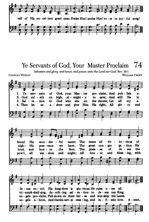 Sing Joyfully Ye Servants Of God Your Master Proclaim Hymnary Org