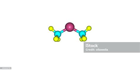 Dimethylmercury Molecular Structure On White Background Stock Photo - Download Image Now - iStock