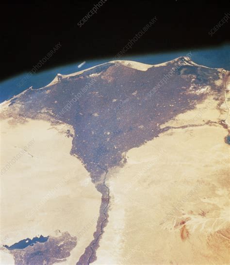 Sts 4 View Of Egypts Nile Delta Stock Image E5520019 Science