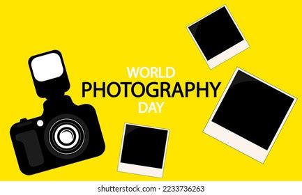 World Photography Day Camera Vector Art Stock Vector (Royalty Free ...