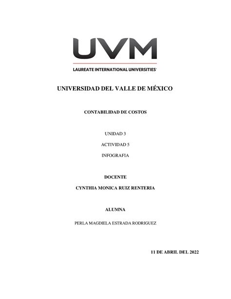 A5 PMER apuntes UNIVERSIDAD DEL VALLE DE MÉXICO CONTABILIDAD DE