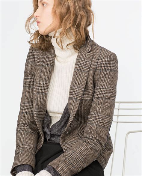 Image 2 Of Wool Check Blazer From Zara With Images Check Blazer