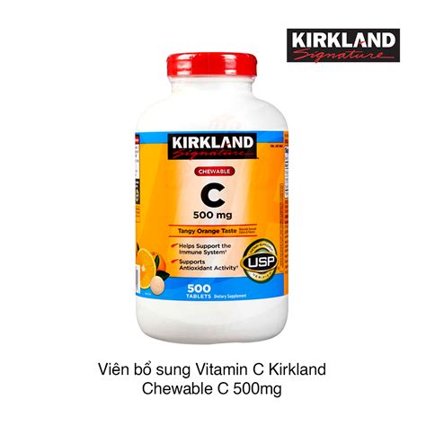 Viên uống bổ sung Vitamin C Kirkland Chewable C 500mg 500 viên Chợ