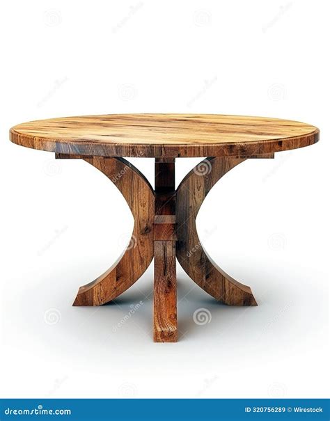 Mesa De Madera Aislada En Un Fondo Blanco Stock De Ilustraci N