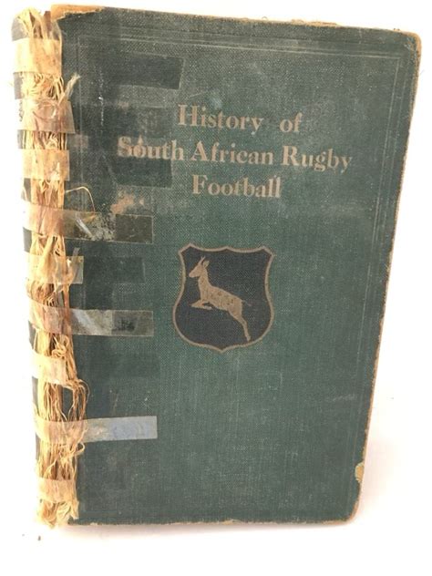 Rugby History Of South African Rugby Football 1875 1932 Ivor Ddifford Was Listed For R990