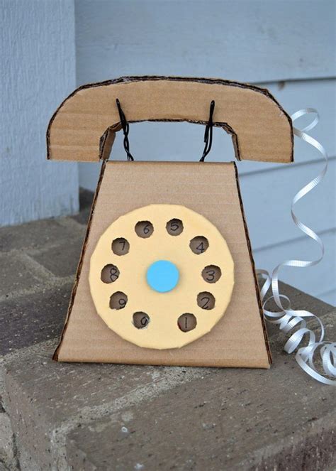 Pin On Cardboard Telephone