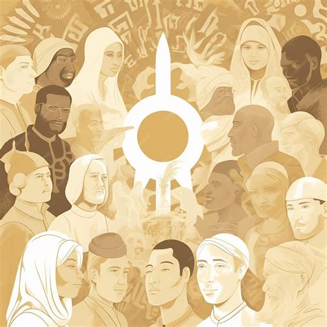 Premium AI Image | Different religions coming together in peace and harmony