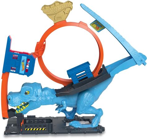 Hot Wheels City T Rex Chomp Down Loop Med En Legebil Hkx