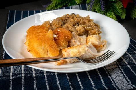 Fried Pollock Fillets Stock Photo Image Of Snack Fish 302108602