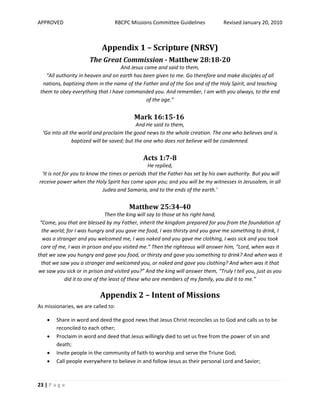 Mission Commitee Guidelines Pdf