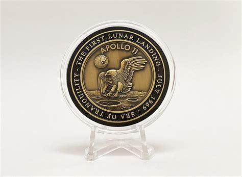 Apollo Medallion Containing Flown To Lunar Orbit Metal