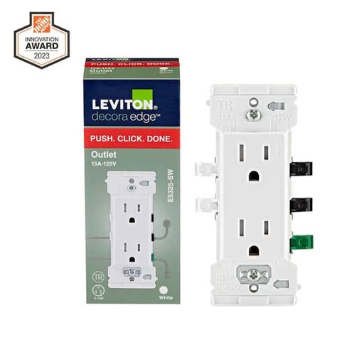 Leviton Decora Lever Edge Volt Tamper Resistant Duplex