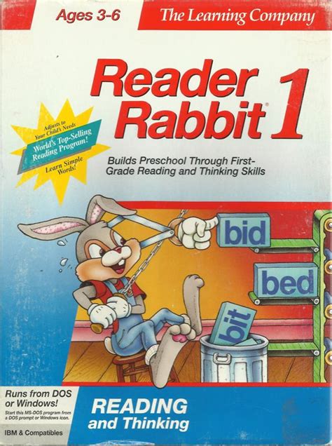 Reader Rabbit Cover Or Packaging Material Mobygames