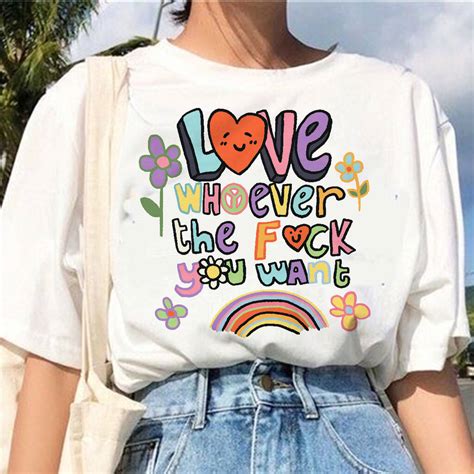 Love Whoever The F You Want Gay Pride Tshirt By Kinder Planet Company