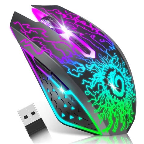 Versiontech Wireless Gaming Mouse Rechargeable Computer Mouse Mice