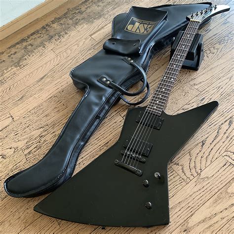 Edwards Ex 75m Lawsuit Explorer Black 90s Produced By Esp Reverb Uk