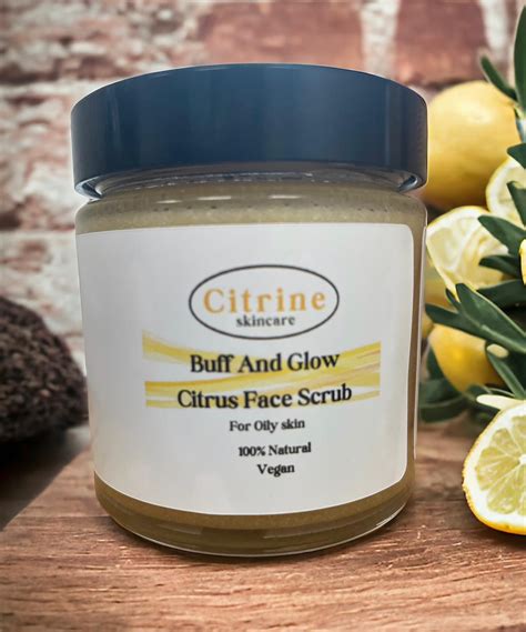 Buff And Glow Citrus Face Scrub For Oily Skin Citrine Skincare Ltd