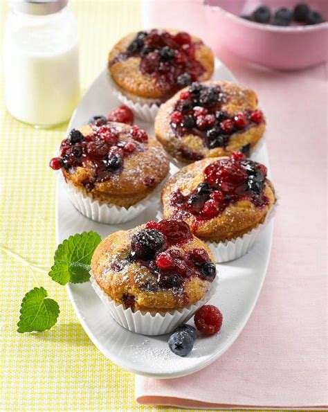 Beeren Muffins Mit Kefir Rezept LECKER