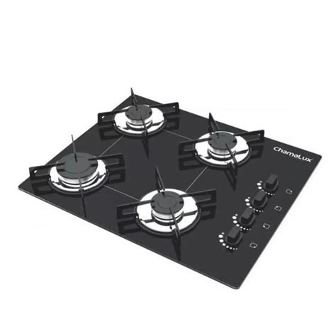 Fogão Cooktop a Gás Ultra Chama Chef 4 Bocas Bivolt Chamalux Cooktop