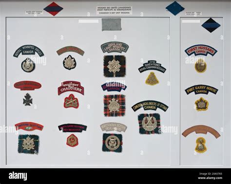 Detail Of World War Ii Medals And Insignia Of Canadian D Day Unit