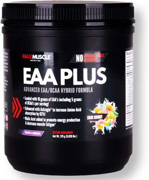 Amazon Max Muscle EAA Plus Advanced EAA BCAA Hybrid Formula 10