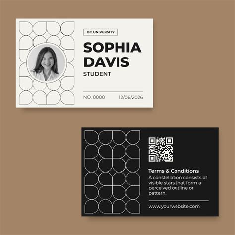 Free Vector | College id card design