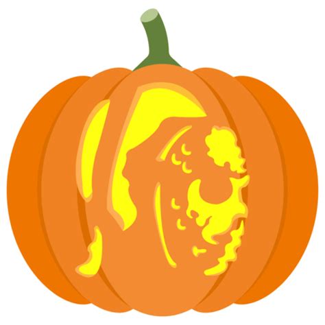 Jason Voorhees Pumpkin Stencil Free Printable Papercraft Templates