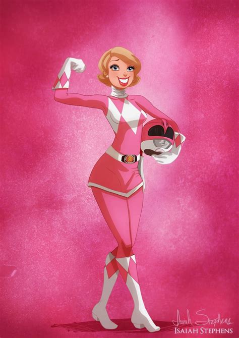 Charlotte La Bouff As The Pink Ranger Disney Characters In Halloween